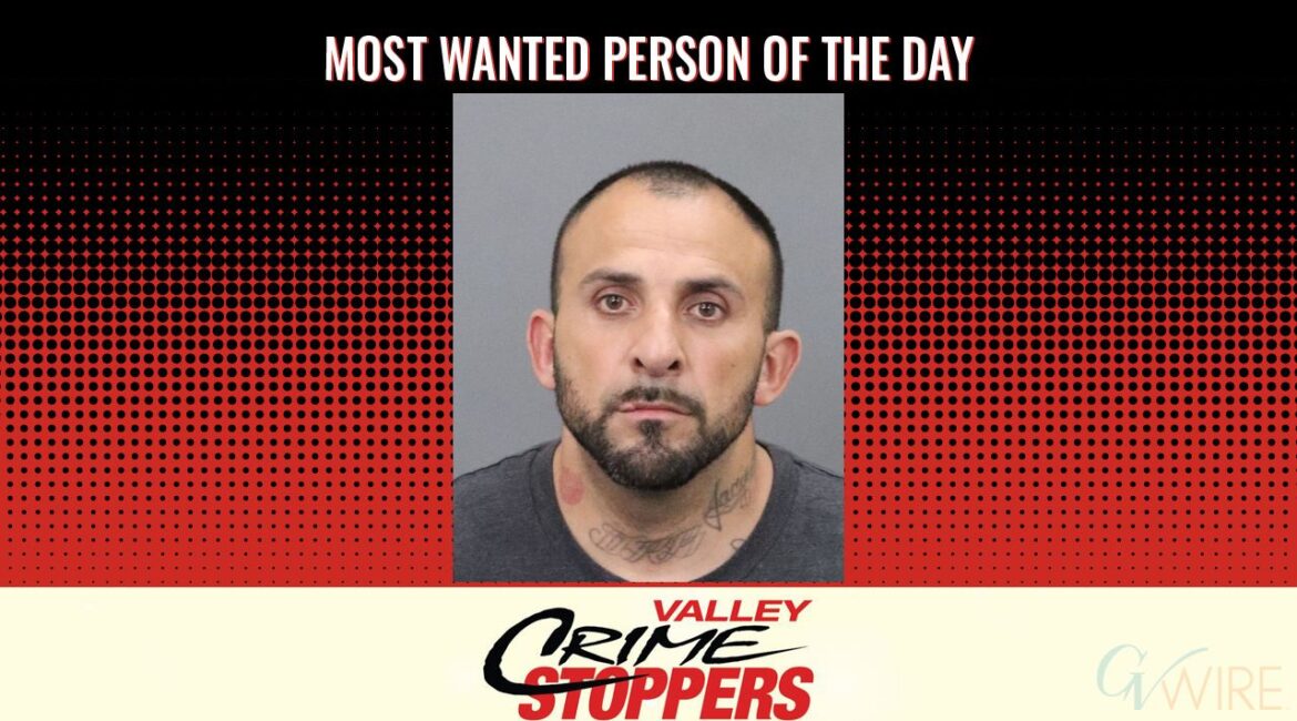 David Raymond Garcia is Valley Crime Stoppers' Most Wanted Person of the Day for August 14, 2025. (Valley Crimes Stoppers)