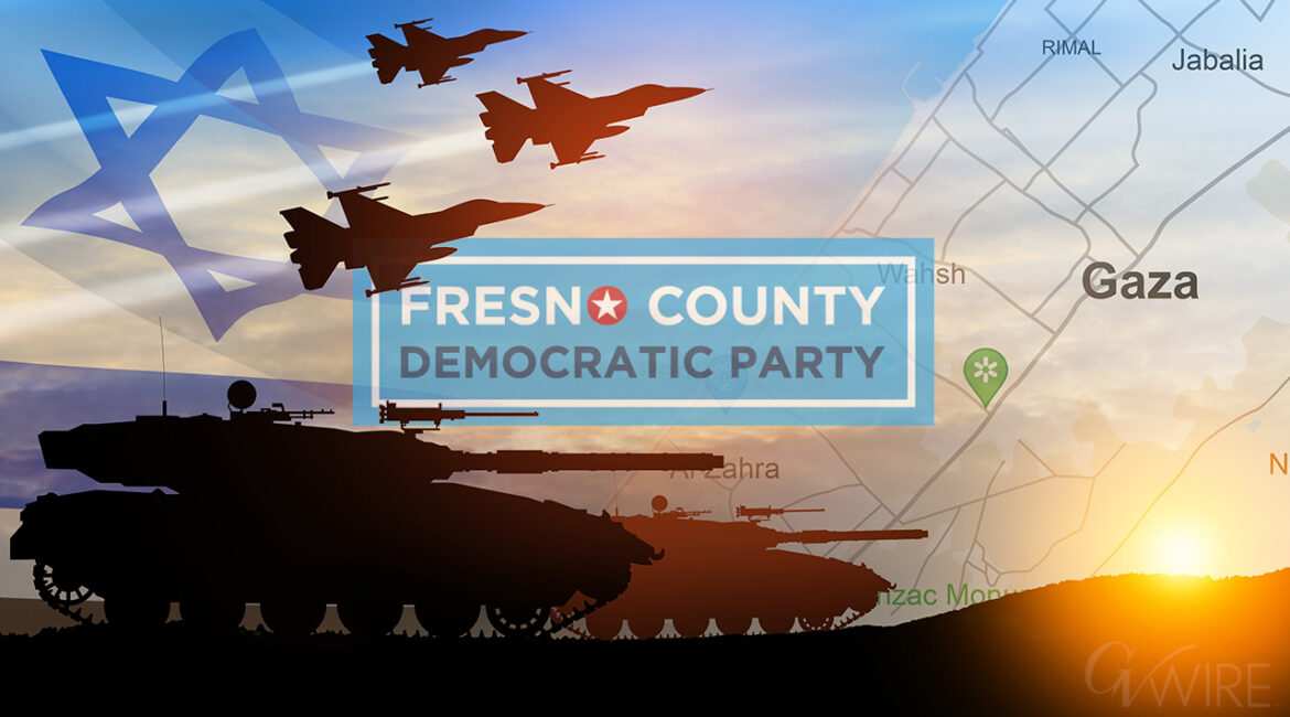 Fresno County Democrats calling for an end to Israeli military action in Gaza