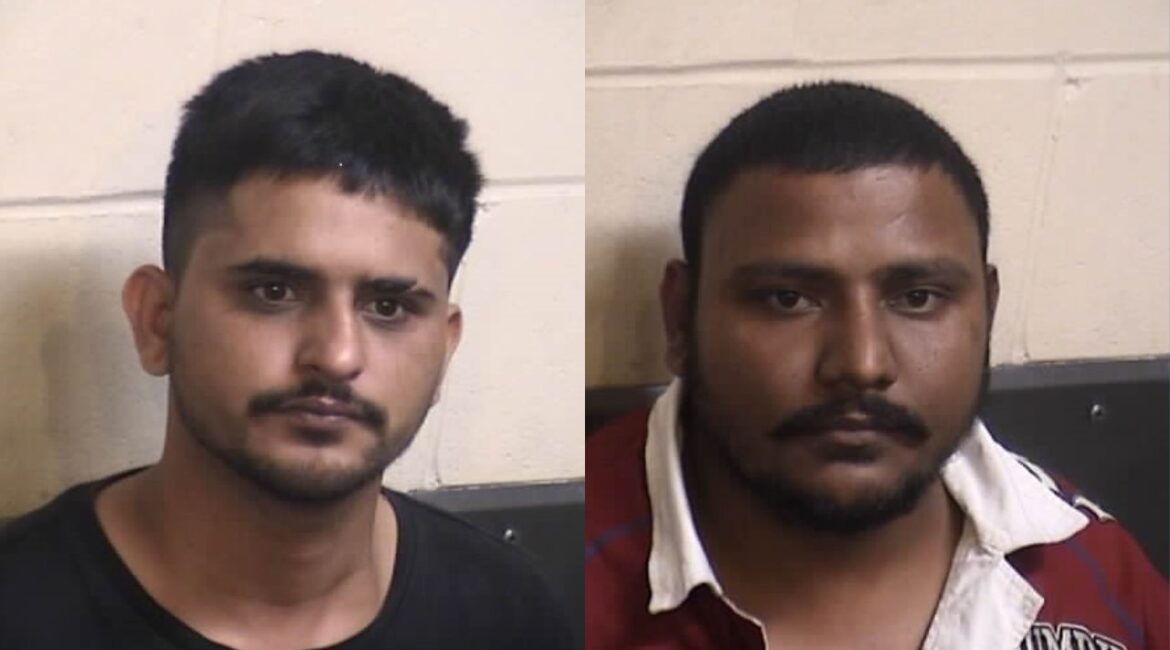 Fresno police arrested Krishan Kumar (left), 24, and Vishal Vishal, 31, in connection with the July 21 shooting death of Kuvar Kumar. (Fresno PD)
