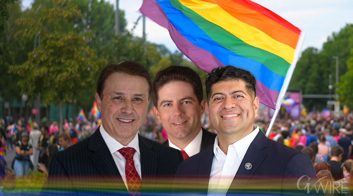 Garry Bredefeld Brian Pacheco Luis Chavez Pride Parade
