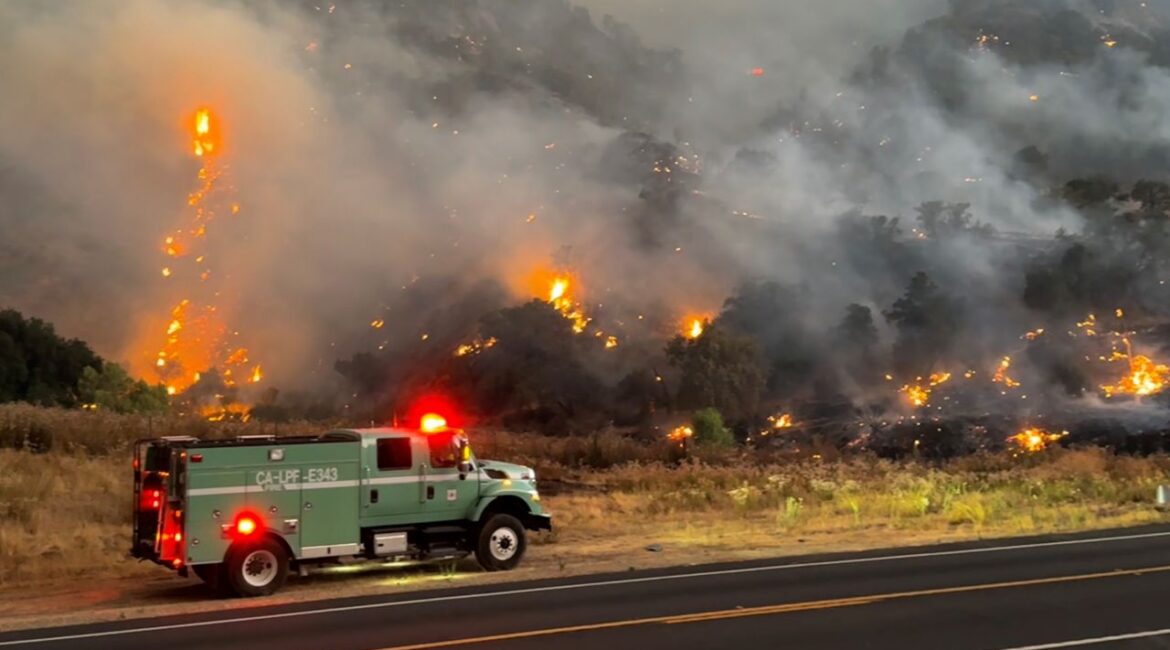 Crews Battle Gifford Fire