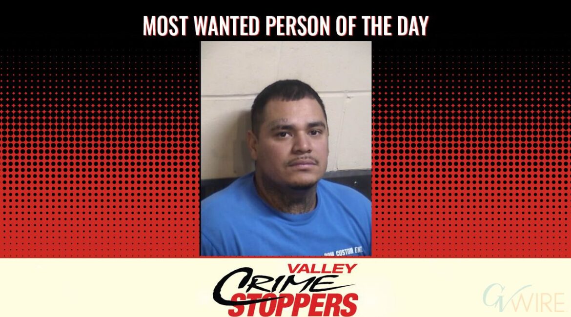 Jesus Eduardo Cardenas is Valley Crime Stoppers' Most Wanted Person of the Day for August 4, 2025. (Valley Crimes Stoppers)