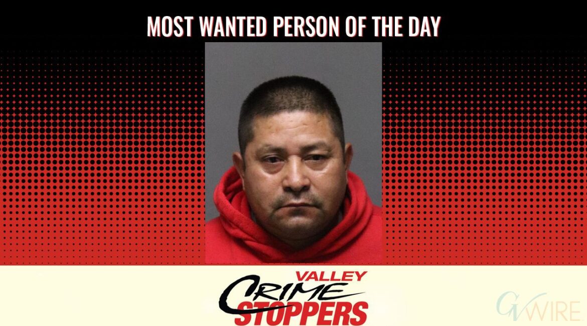 Mario Garcia is Valley Crime Stoppers' Most Wanted Person of the Day for August 27, 2025. (Valley Crimes Stoppers)