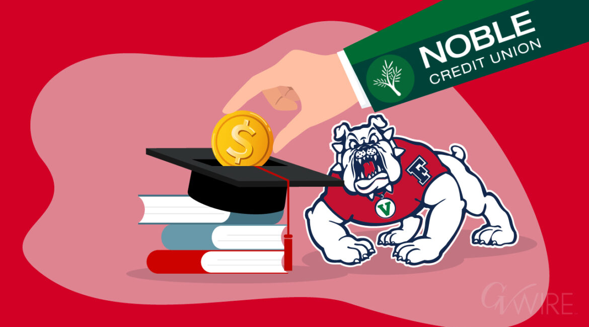 Noble Credit Union partnering with the Fresno State Bulldog Foundation to help provide students with full-ride scholarships