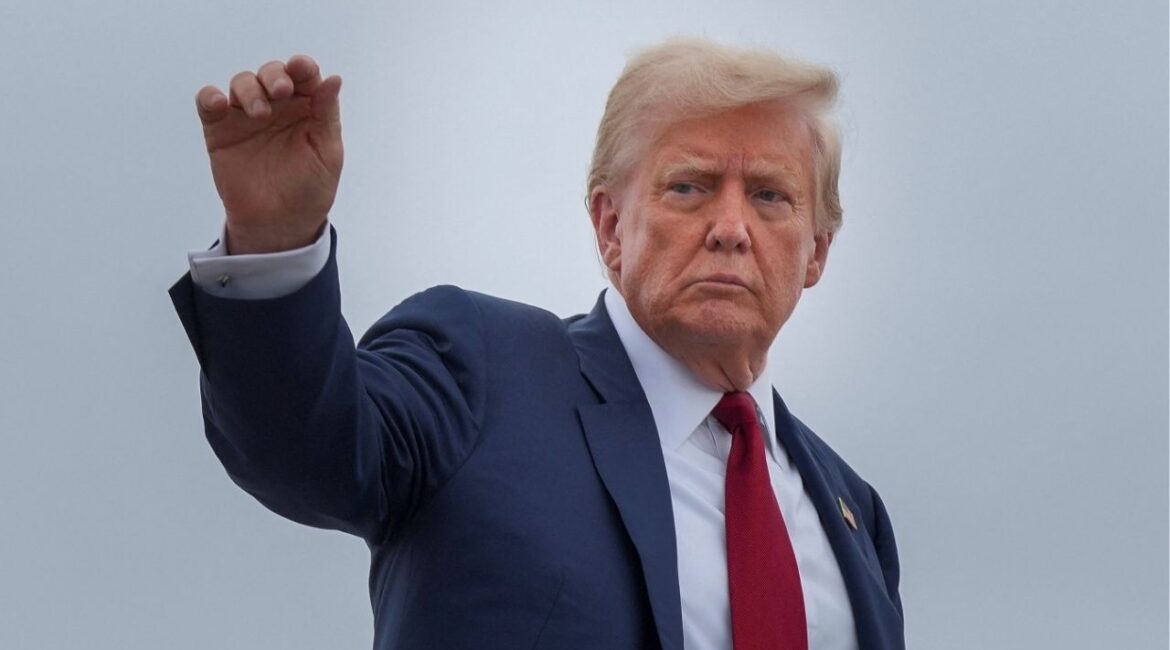 President Donald Trump boards Air Force One on his way to New Jersey from Joint Base Andrews, Maryland, U.S., August 1, 2025. (Reuters File)