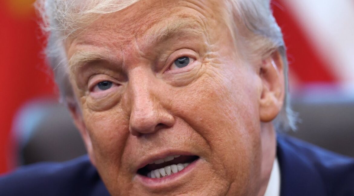 President Donald Trump delivers remarks, in the Oval Office at the White House in Washington, D.C., U.S., August 14, 2025. (Reuters File)