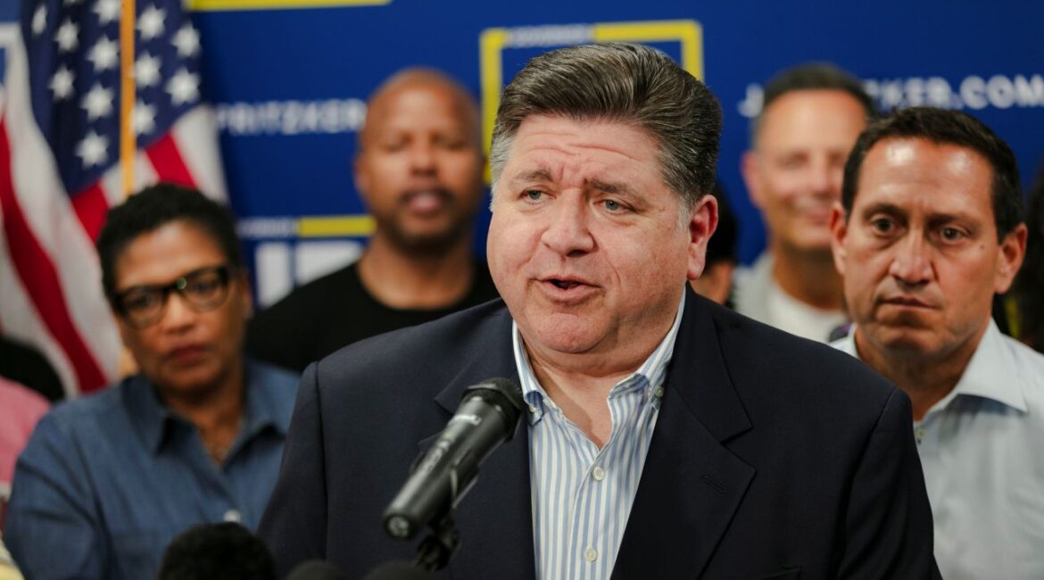 Gov. JB Pritzker of Illinois Speaks to Reporters About Reacting to Texas Redistricting