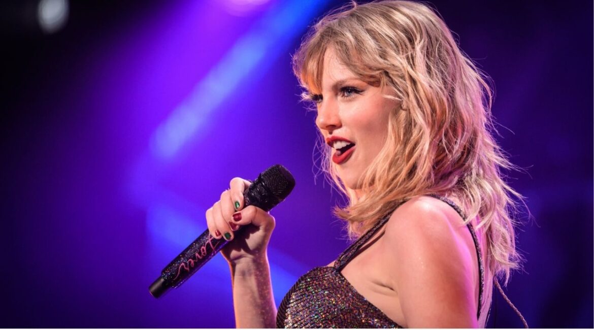 Taylor Swift announced her 12th studio album, “The Life of a Showgirl,” in a midnight reveal on her website, sparking fan speculation while withholding its release date and details. (Shutterstock)