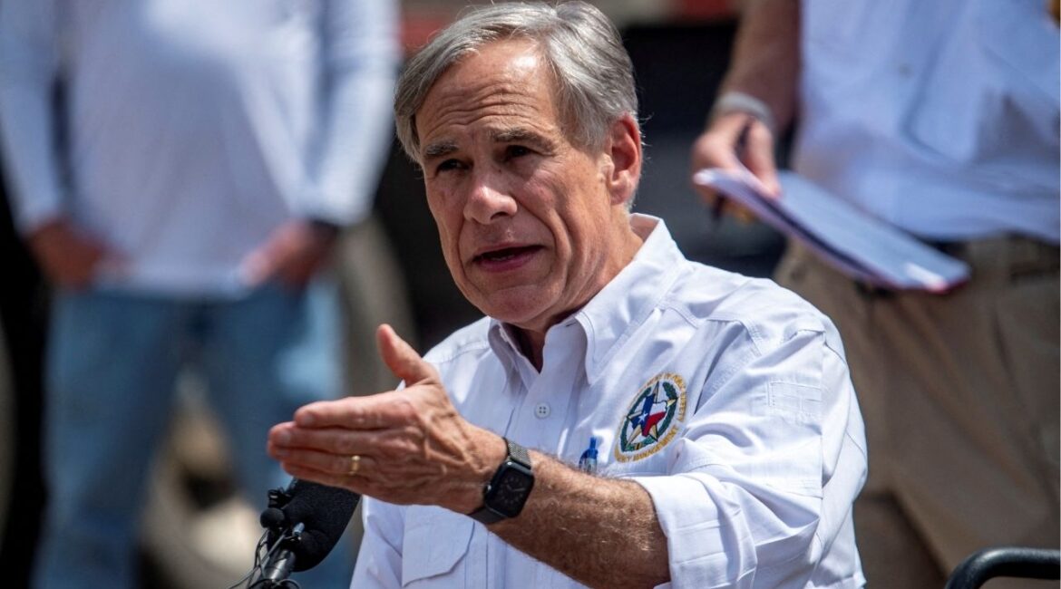 Texas Governor Greg Abbott speaks to the media at a press conference in Hunt, Texas, U.S., July 8, 2025. (Reuters File)