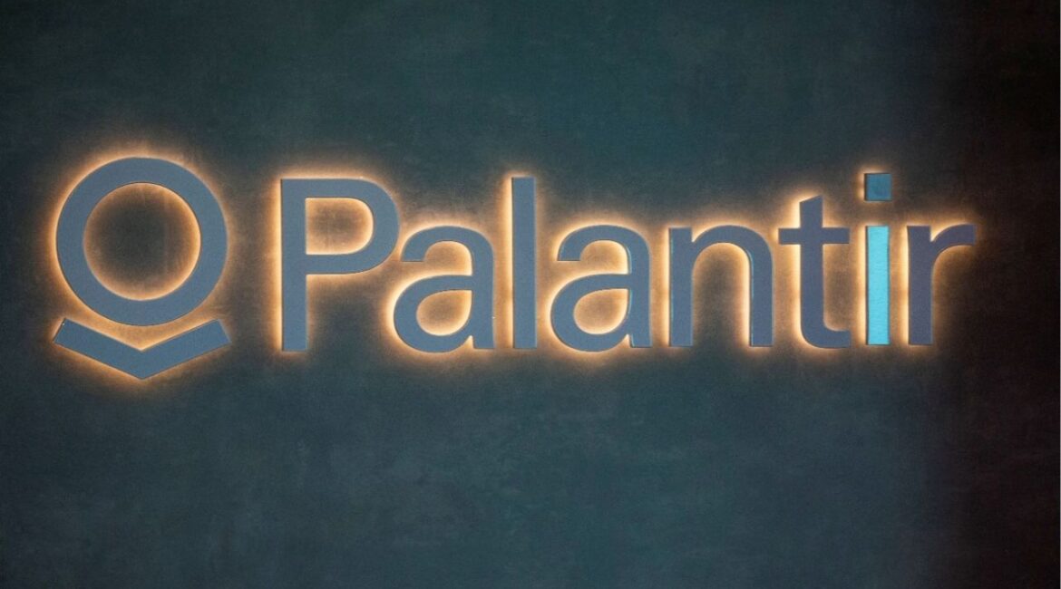 The logo of U.S. software company Palantir Technologies is seen in Davos, Switzerland, May 22, 2022. Picture taken May 22, 2022. (Reuters File)