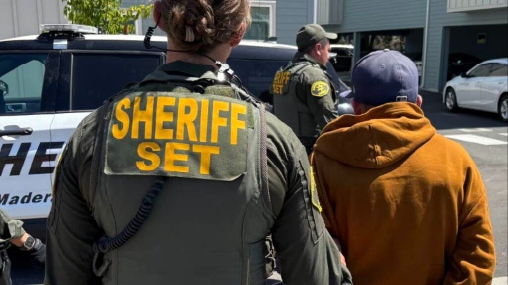 Two individuals were arrested Saturday during a coordinated Madera County law enforcement operation in Oakhurst. (Madera County SO)
