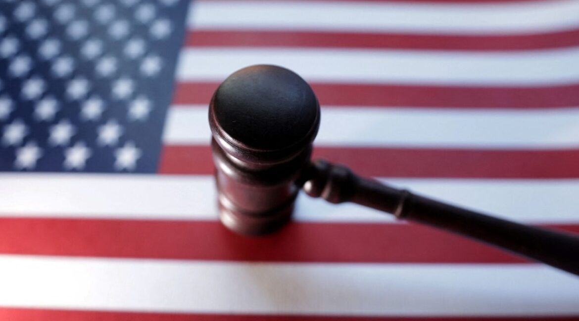 U.S. flag and Judge gavel are seen in this illustration taken, August 6, 2024. (Reuters/Dado Ruvic/Illustration)