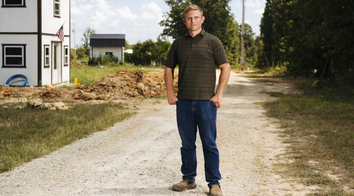 Image of co-founder of whites only development in Arkansas