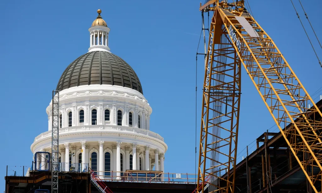 South Side View of the California State Capitol