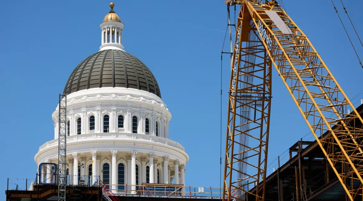 South Side View of the California State Capitol