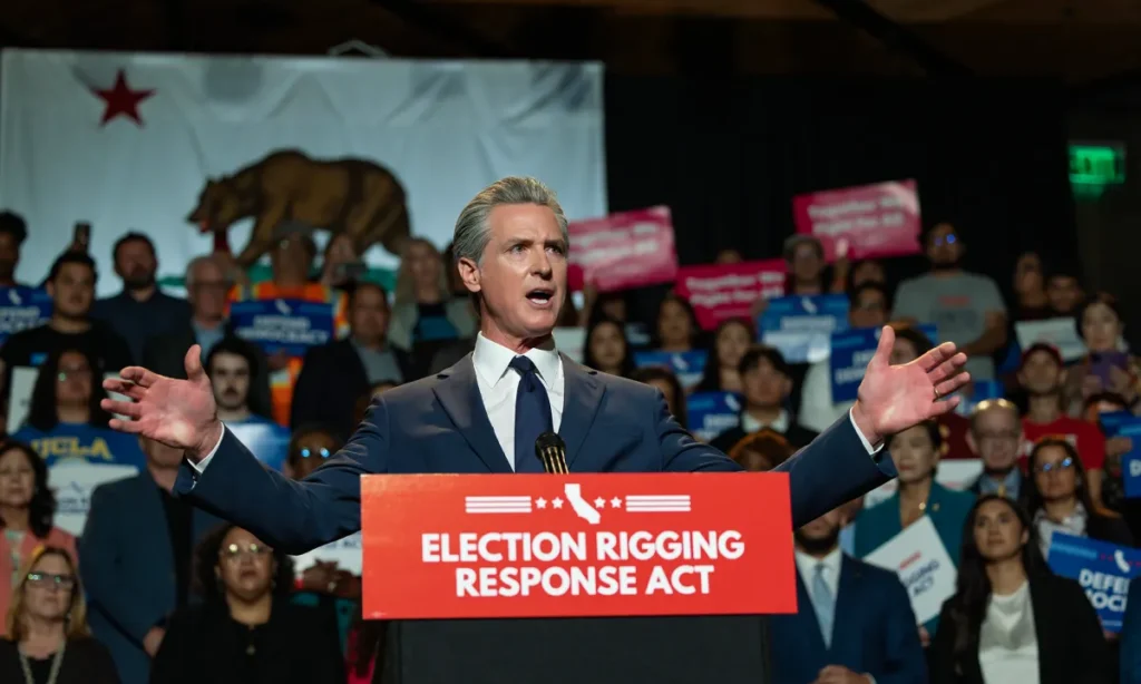 Newsom Redistricting Rally August 2025