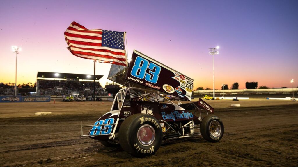The No. 83 Roth Motorsports "Beef Packers" Sprint Car