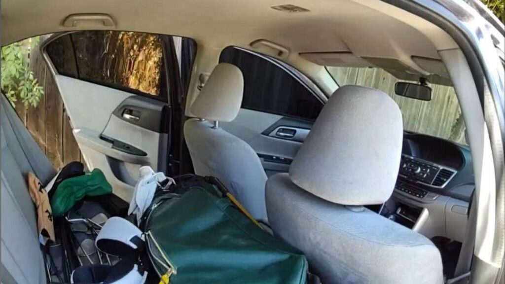 A 19-year-old was arrested in Visalia after allegedly stealing golf carts, causing $30,000 in damages, and taking golf equipment from a private cart on Sunday, Sept. 7, 2025. (Visalia PD)