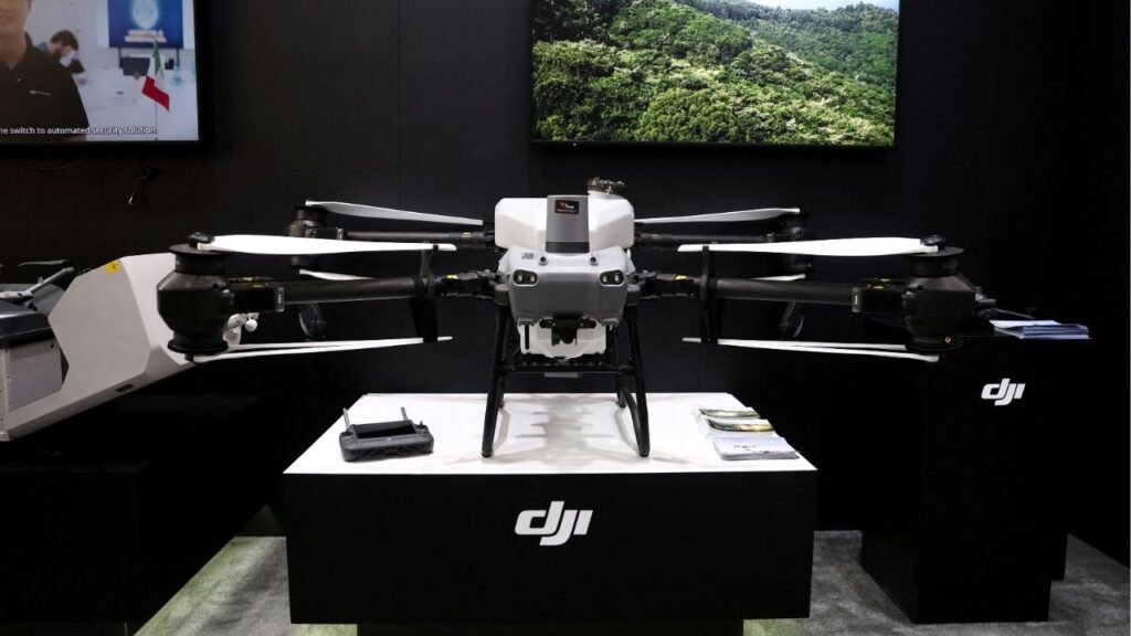 A DJI drone is displayed on the opening day of Innovation For All (IFA), a technology and industry trade fair, in Berlin, Germany September 5, 2025. (Reuters File)