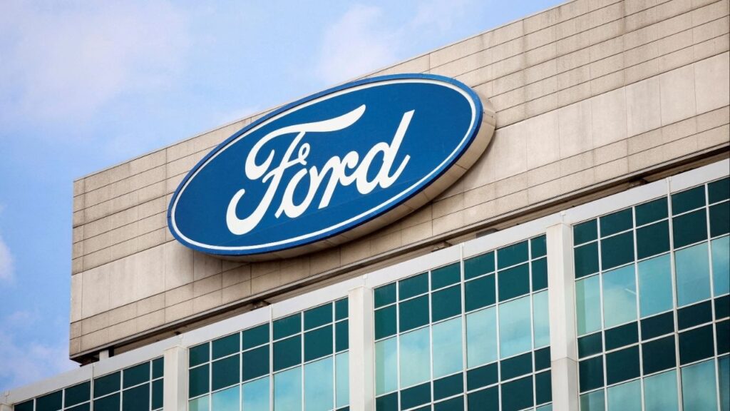 A Ford logo is seen on the Ford Motor World headquarters in Dearborn, Michigan, U.S., March 12, 2025. (Reuters File)