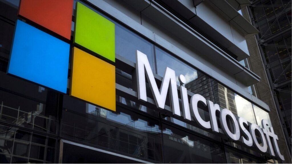 A Microsoft logo is seen on an office building in New York City in this July 28, 2015 file photo. (Reuters File)
