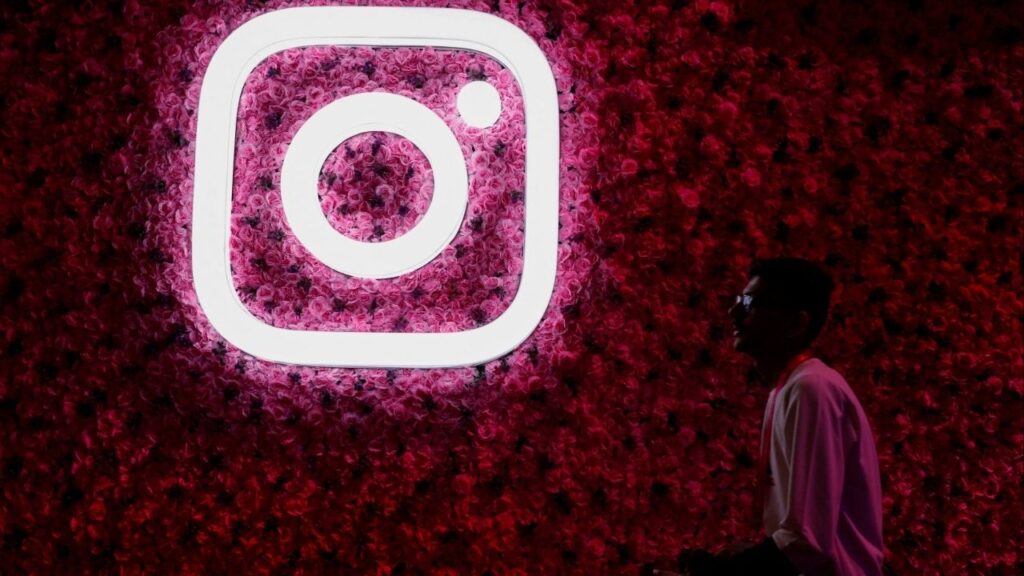 A man walks past a logo of mobile application Instagram, during a conference in Mumbai, India, September 20, 2023. (Reuters File)