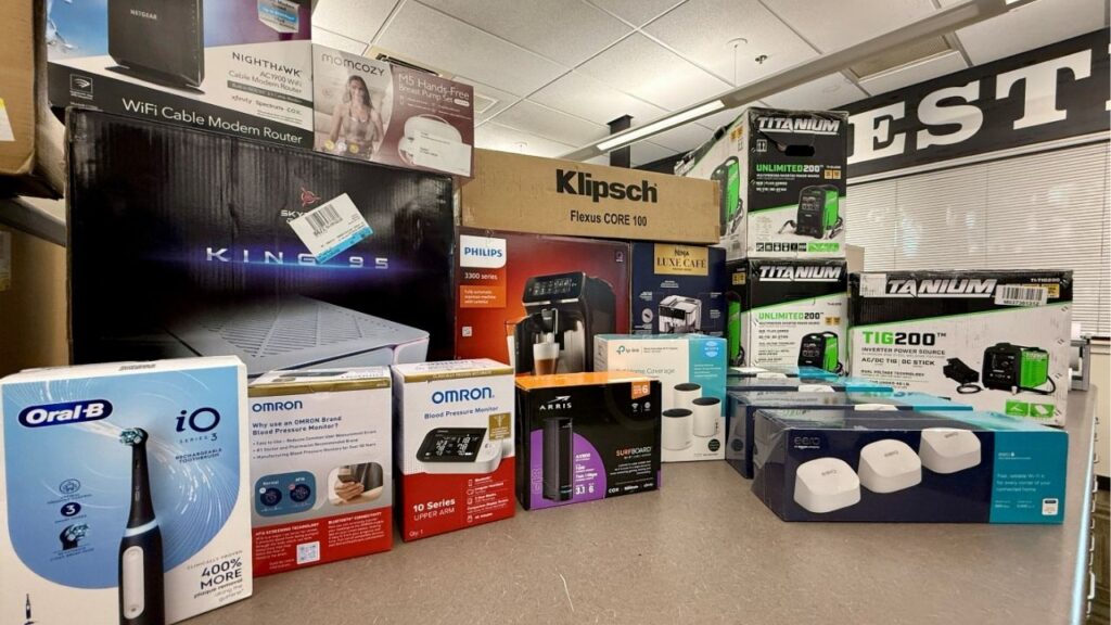 A photo of the stolen goods recovered by the Clovis Police Department on Wednesday, Sept. 24, 2025. (Clovis PD)