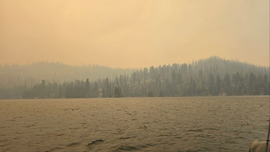 A view of Huntington Lake early Monday, Sept. 8, 2025, morning. (Special to GV Wire)