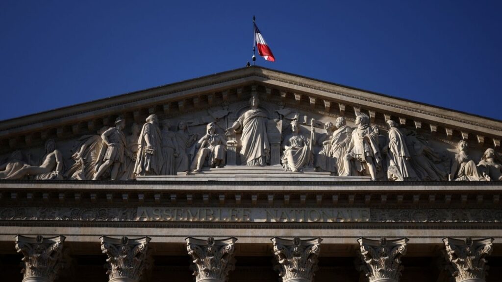 A view shows the National Assembly in Paris, the day after parliament voted to bring down the government over its plans for taming the budget deficit, France, September 9, 2025. (Reuters/Tom Nicholson)