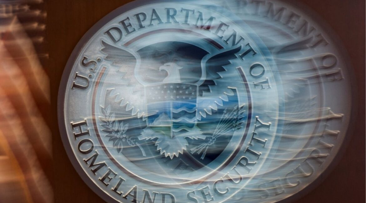 A view shows the U.S. Department of Homeland Security signage in New York City, U.S., July 21, 2025. (Reuters File)