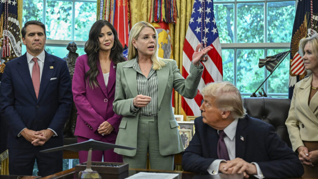 Attorney General Pam Bondi in Trump's Office