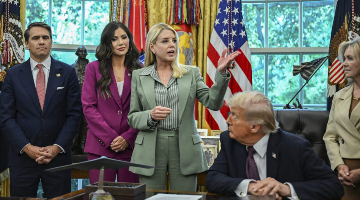 Attorney General Pam Bondi in Trump's Office