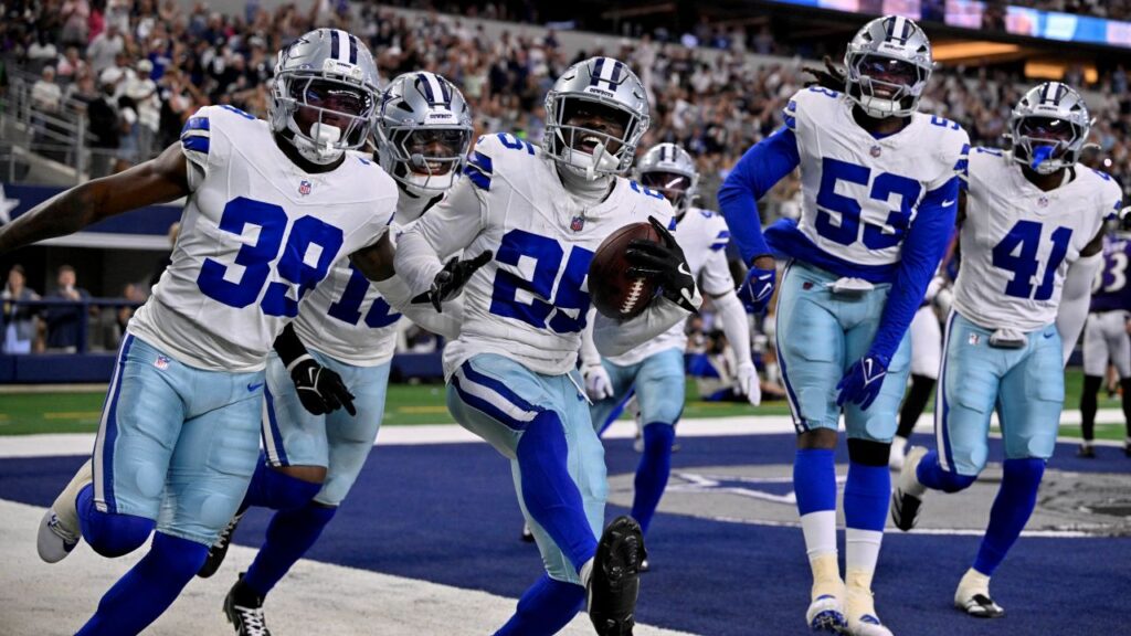 Dallas Cowboys Celebrate a Pick Six