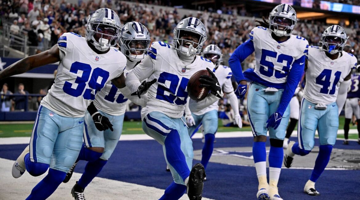 Dallas Cowboys Celebrate a Pick Six