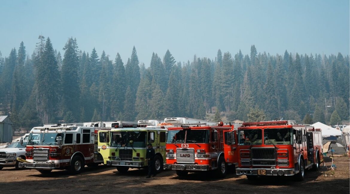 Firefighters made overnight progress on the 56,795-acre Garnet Fire in the Sierra National Forest, now 15% contained, as evacuation orders and warnings remain in effect for multiple Fresno County zones as of Wednesday, Sept. 10, 2025. (U.S. Forest Service)