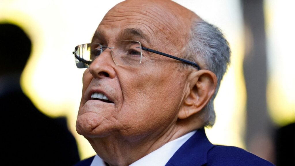 Former New York City Mayor Rudy Giuliani arrives for a ceremony marking the 24th anniversary of the September 11, 2001 attacks on the World Trade Center at the 9/11 Memorial and Museum in the Manhattan borough of New York City, U.S., September 11, 2025. (Reuters File)