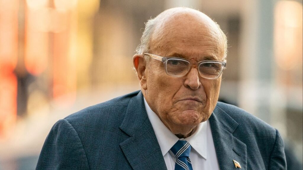 Former New York City Mayor and former lawyer for U.S. President-elect Donald Trump, Rudy Giuliani walks outside United States District Court in Manhattan, where a judge will consider a request by two Georgia election workers to whom he owes $148 million for defamation to hold him in civil contempt for failing to turn over his assets, in New York City, U.S., January 3, 2025. (Reuters File)