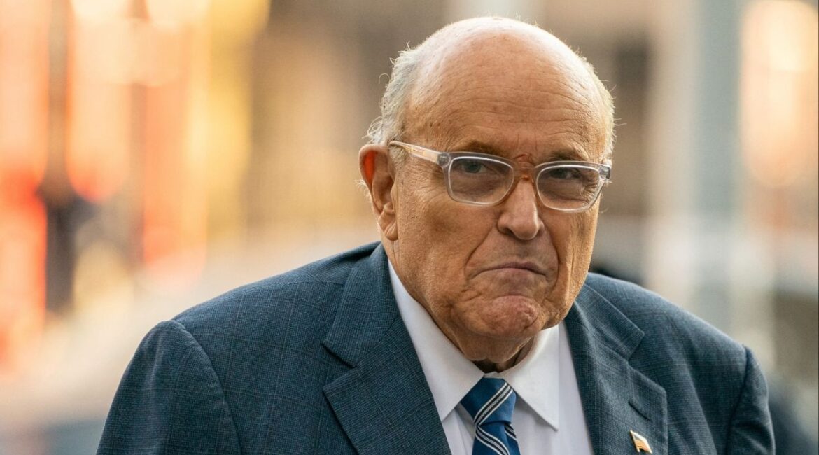 Former New York City Mayor and former lawyer for U.S. President-elect Donald Trump, Rudy Giuliani walks outside United States District Court in Manhattan, where a judge will consider a request by two Georgia election workers to whom he owes $148 million for defamation to hold him in civil contempt for failing to turn over his assets, in New York City, U.S., January 3, 2025. (Reuters File)