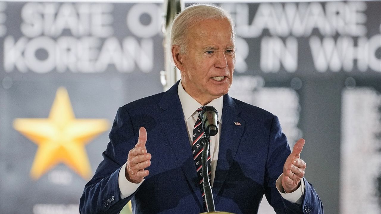 Former U.S. President Joe Biden speaks during a ceremony, at Veterans Memorial Park, in New Castle, Delaware, U.S. May 30, 2025. (Reuters File)