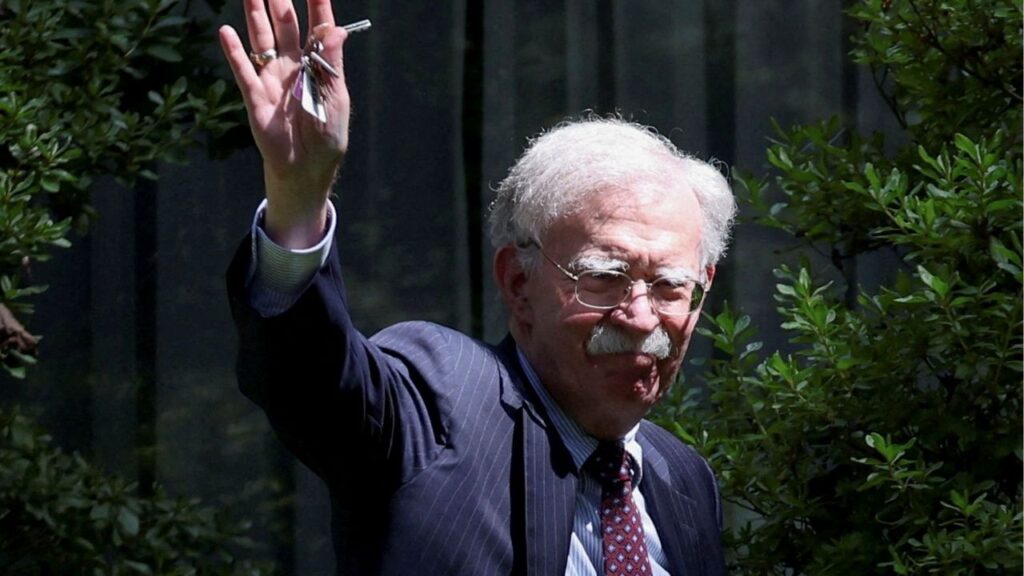 Former White House national security adviser John Bolton arrives at his house following its search by the FBI in Bethesda, Maryland, U.S., August 22, 2025. (Reuters File)