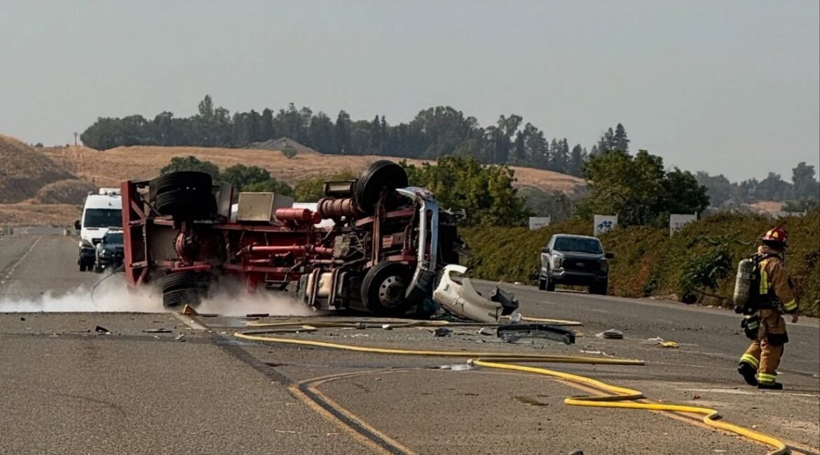 Friant Road is closed near Willow Avenue and Lost Lake while hazmat crews investigate, with no timeline for reopening. (CHP)