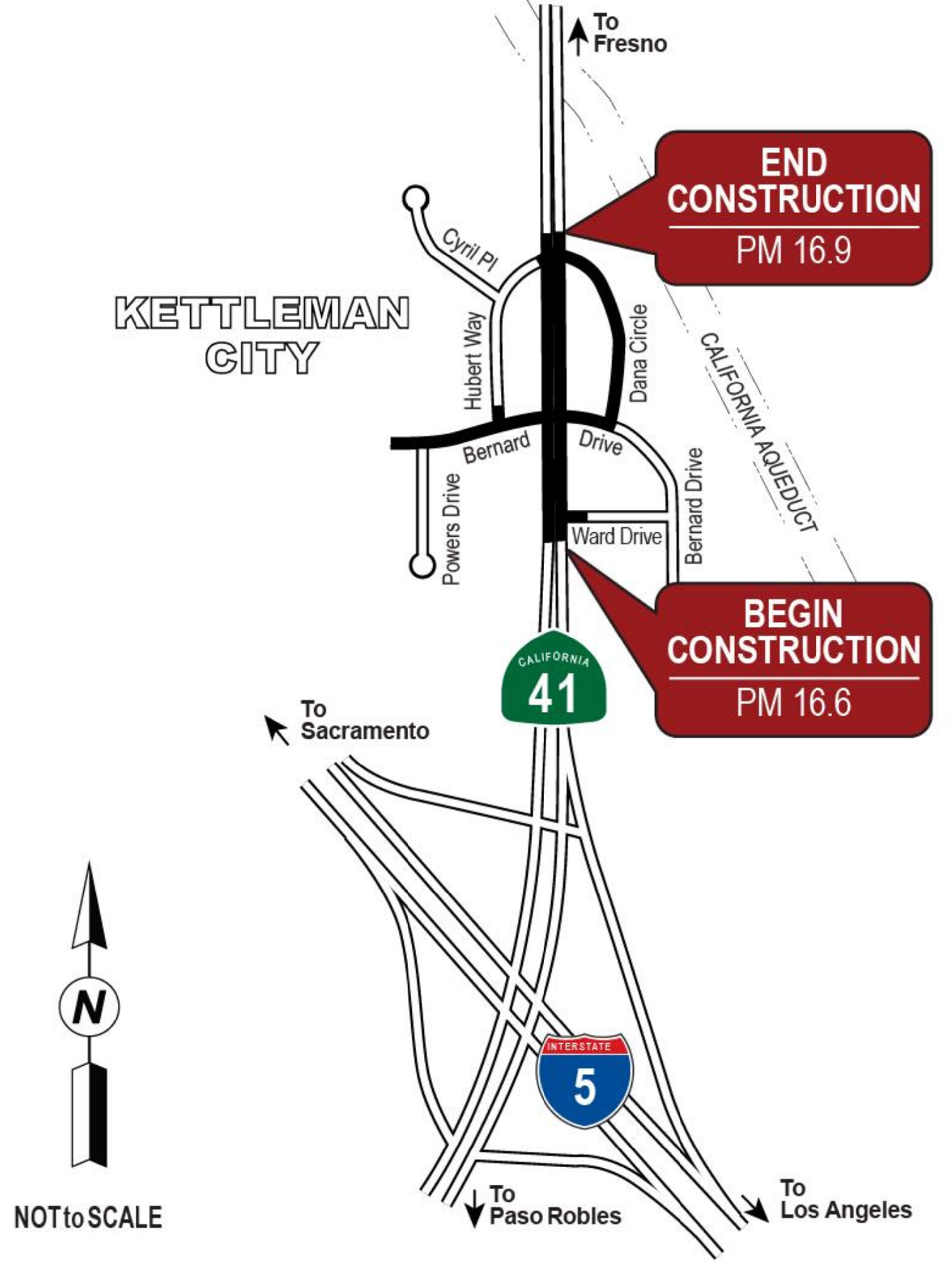 Kettleman City Roundabout Project Location Map