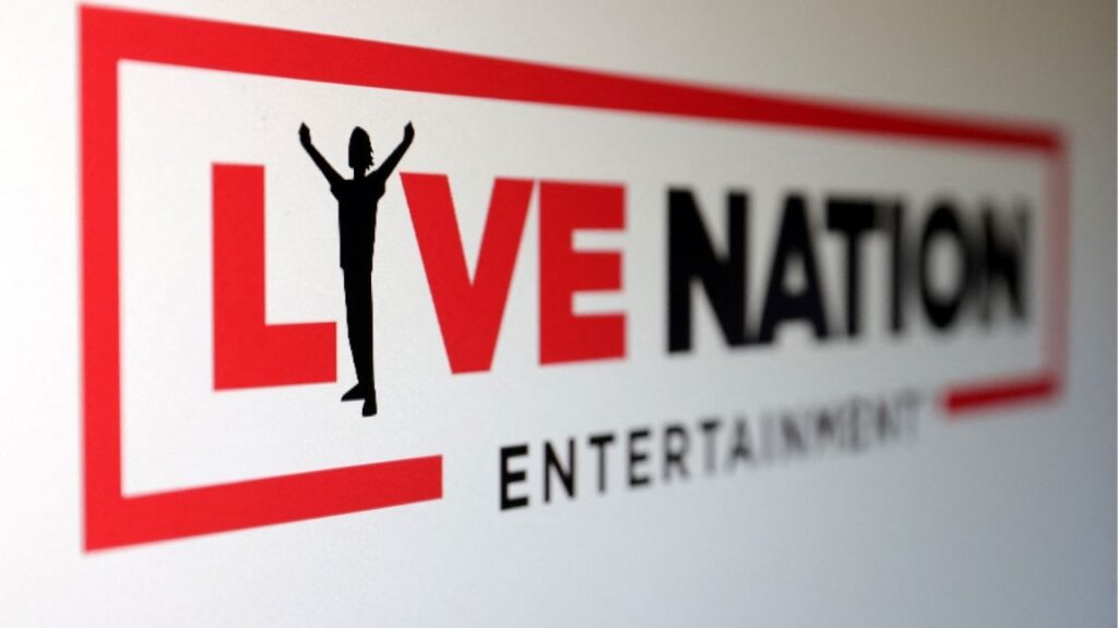 Live Nation Entertainment logo is seen in this illustration taken May 23, 2024. (Reuters File)
