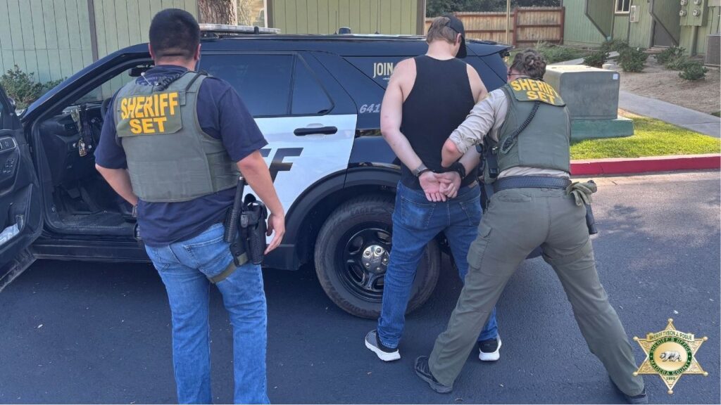 Madera County deputies arrested Kyle Thomas Clarkson, 31, on Monday, Sept. 22, 2025, after a community tip led the Madera Special Enforcement Team to locate him, ending a months-long search for his PRCS violation. (Madera County SO)