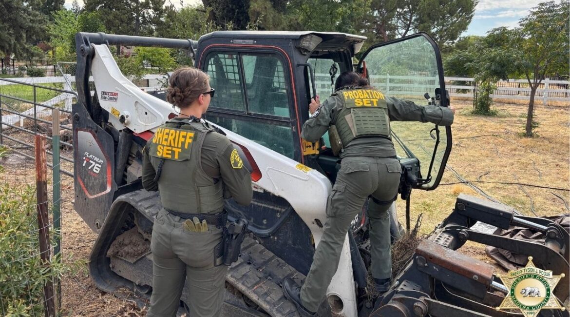 Michael Chujun Wu, 57, of Clovis was arrested after deputies recovered a $130,000 skid steer stolen from Ahwahnee on Tuesday, Sept. 23, 2025, authorities said. (Madera County SO)