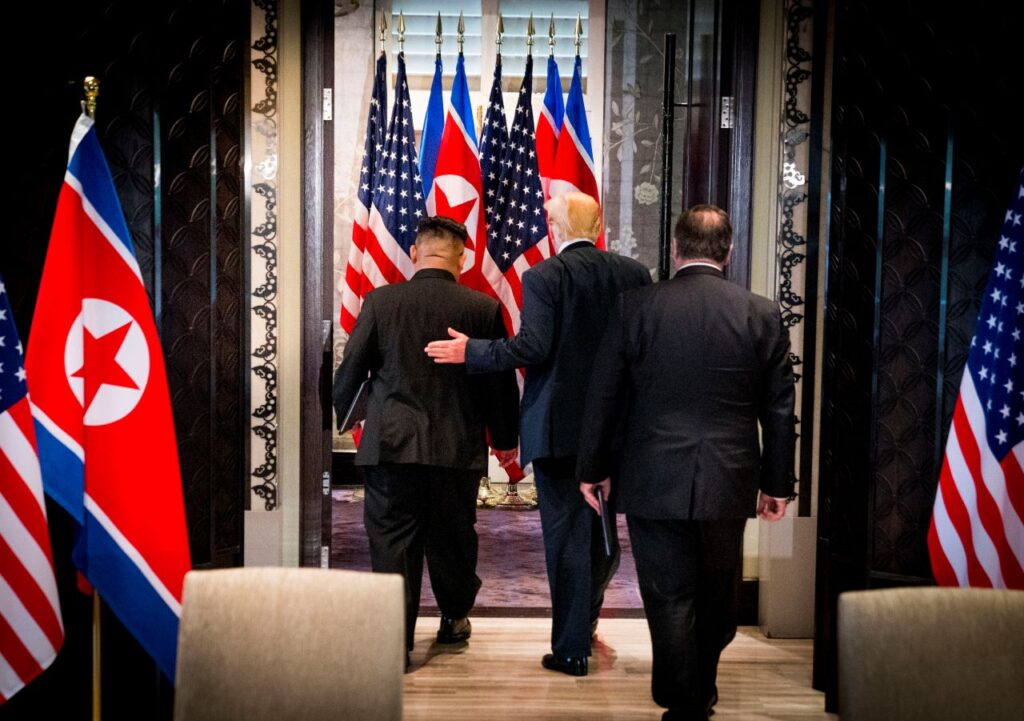 President Donald Trump and North Korean leader Kim Jong Un