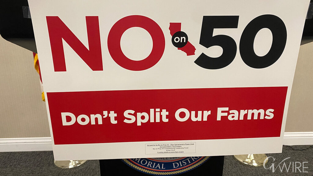 No on 50 sign