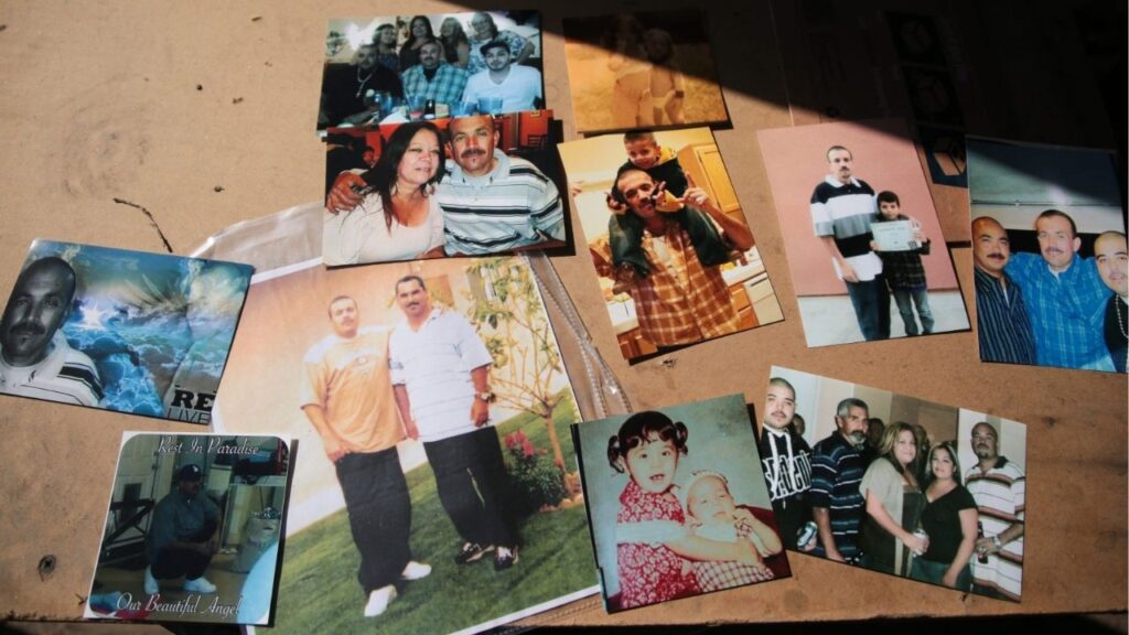 Photos of Luis Morin, seen at his father's home in 2021. (USA Today Network via Reuters)
