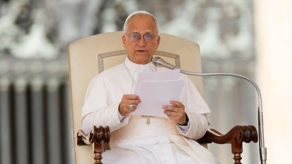 Pope Leo XIV holds a general audience in St. Peter's Square at the Vatican, September 17, 2025. (Reuters/Remo Casilli)