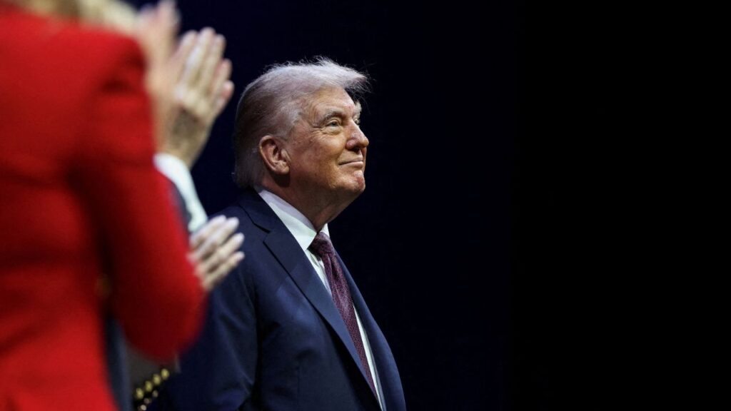 President Donald Trump attends an event to deliver remarks to the White House Religious Liberty Commission at the Museum of the Bible, in Washington, D.C., U.S., September 8, 2025. (Reuters/Evelyn Hockstein)